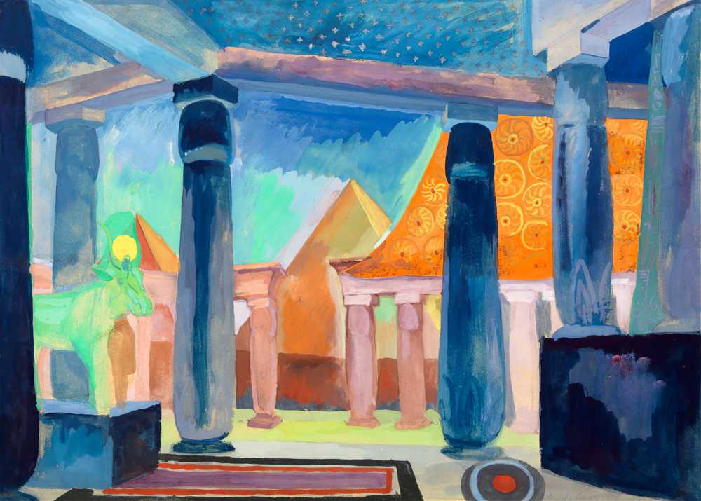 Stage Design for Cleopatra Object (circa 1918) - Robert Delaunay