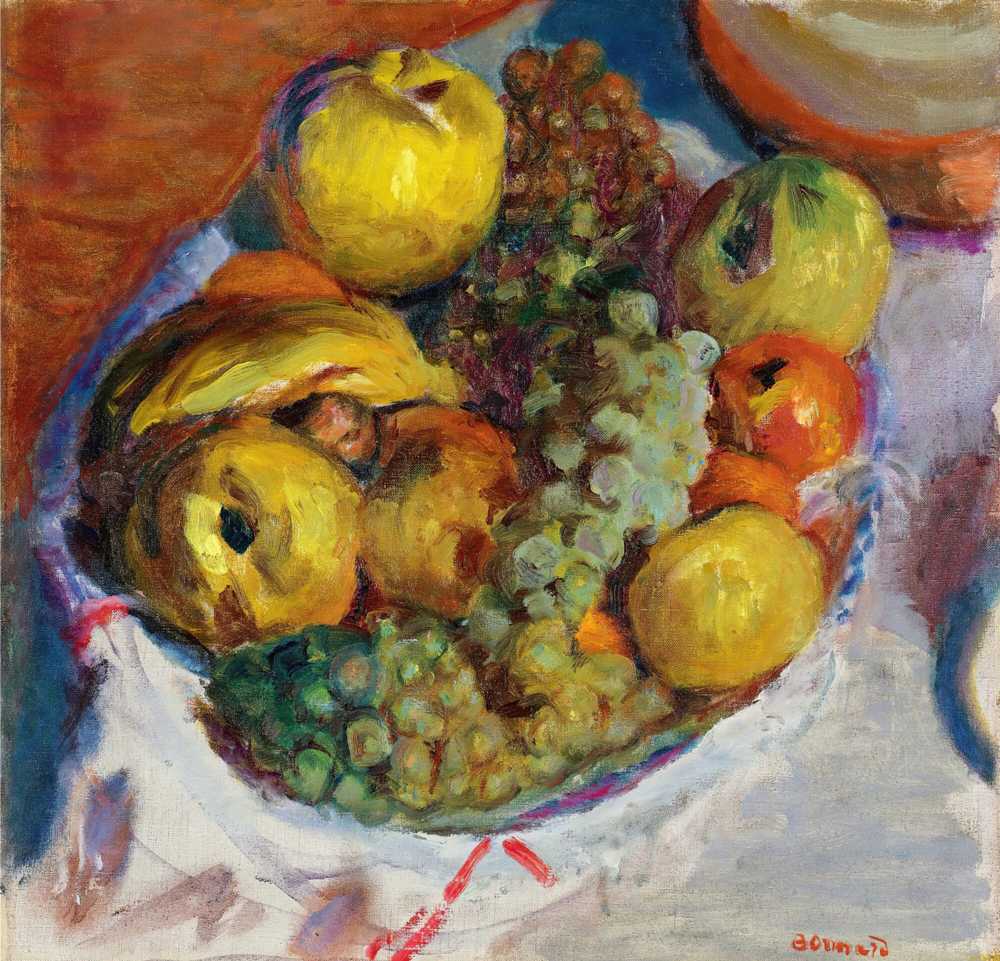 Still Life, Three Bunches Of Grapes (1922) - Pierre Bonnard