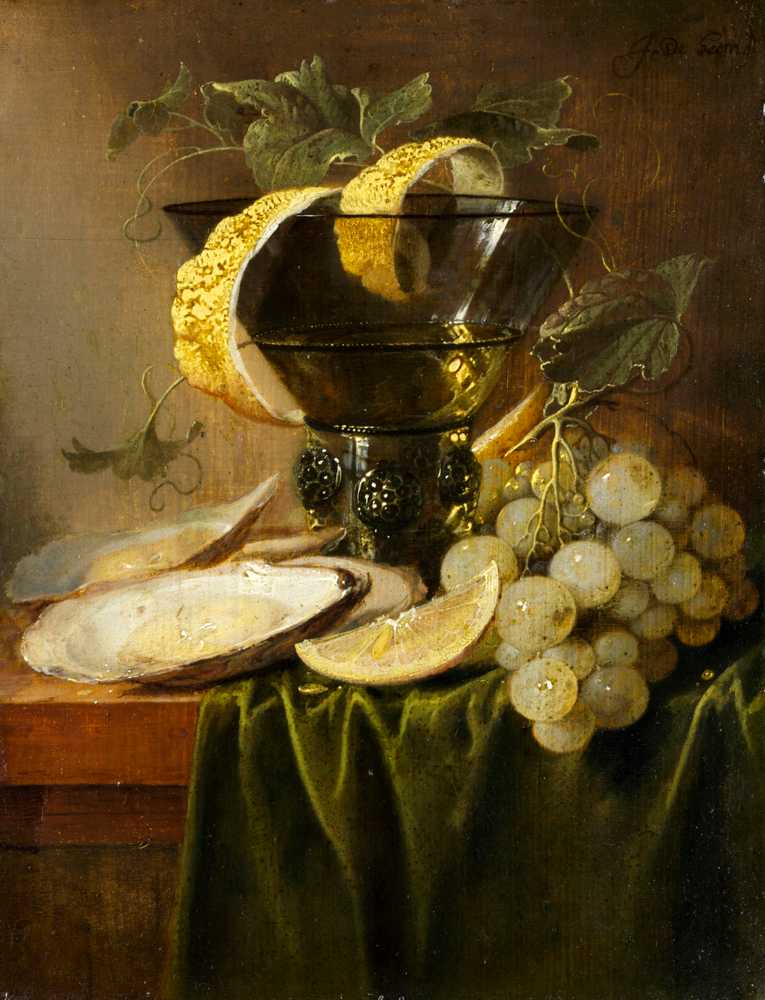 Still Life with a Glass and Oysters (ca. 1640) - Jan Davidsz de Heem