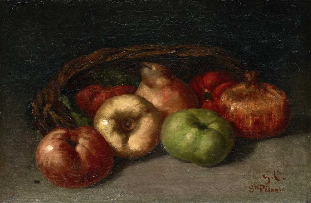 Still Life with Apples, Pear, and Pomegranates (1871) - Gustave Courbet