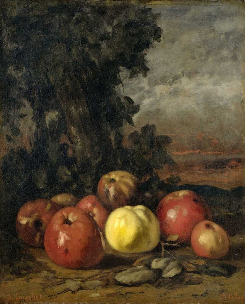 Still Life with Apples (1871 - 1872) - Gustave Courbet