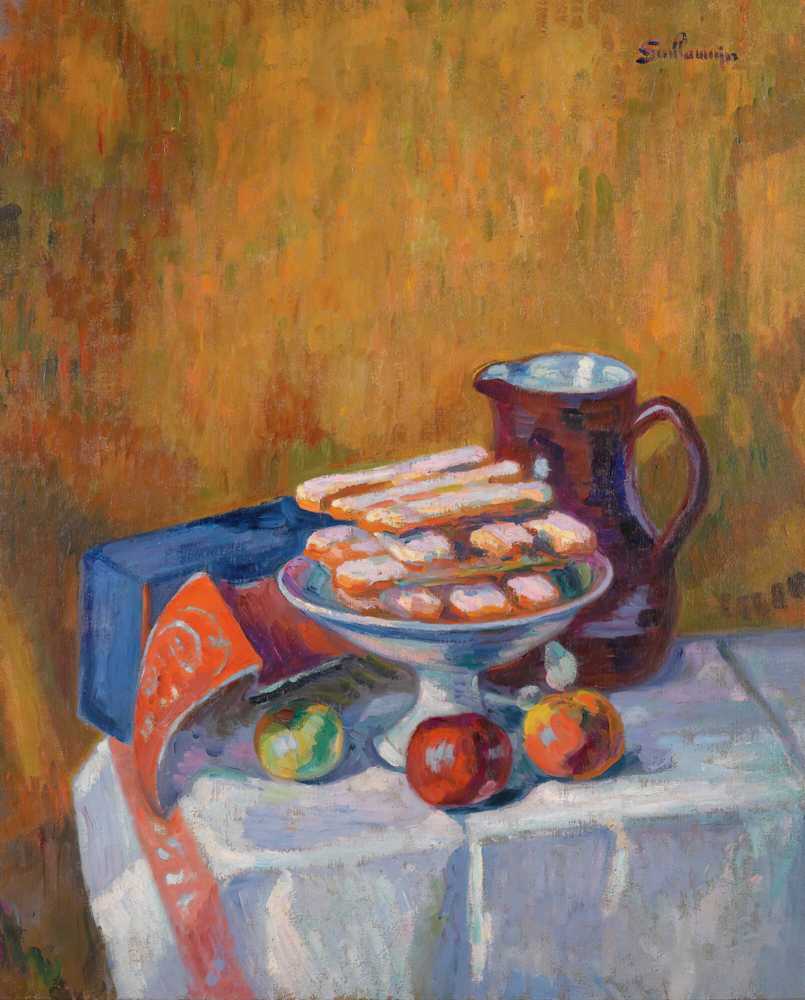 Still Life With Biscuits (circa 1910) - Armand Guillaumin