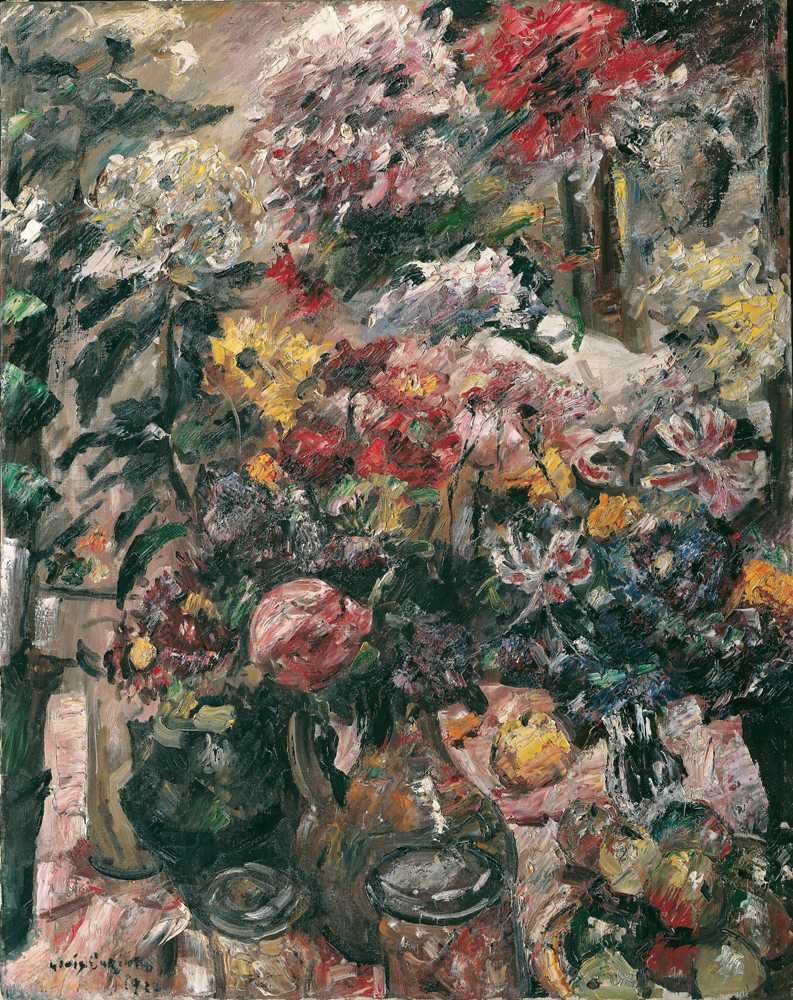 Still Life With Chrysanthemums And Amaryllis (1922) - Lovis Corinth