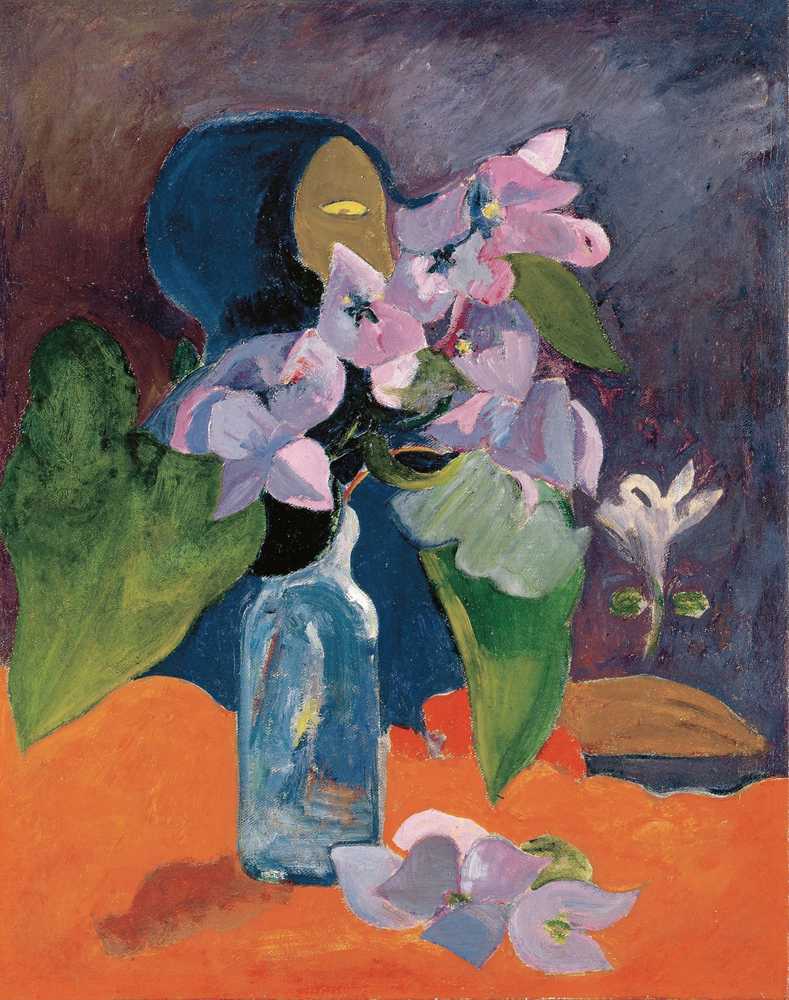 Still Life with Flowers and Idol (circa 1892) - Paul Gauguin