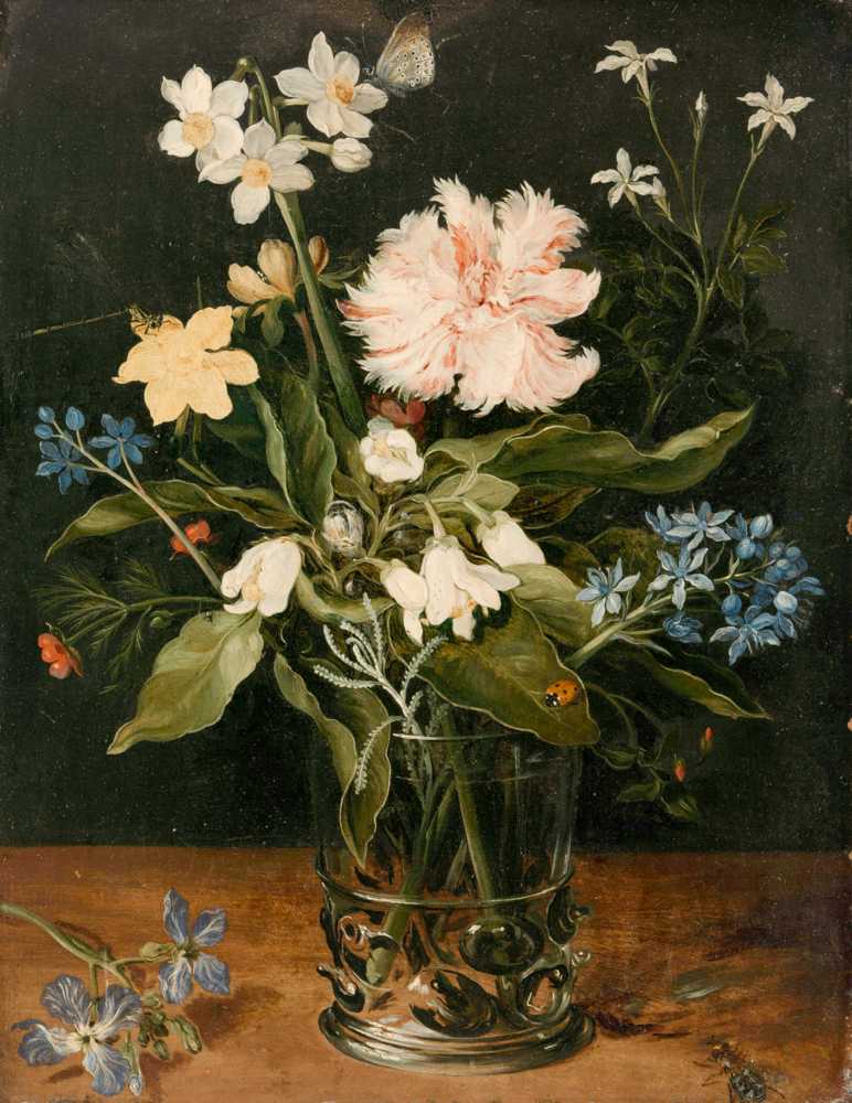 Still Life with Flowers in a Glass (c. 1625 - c. 1630) - Jan Brueghel Młodszy