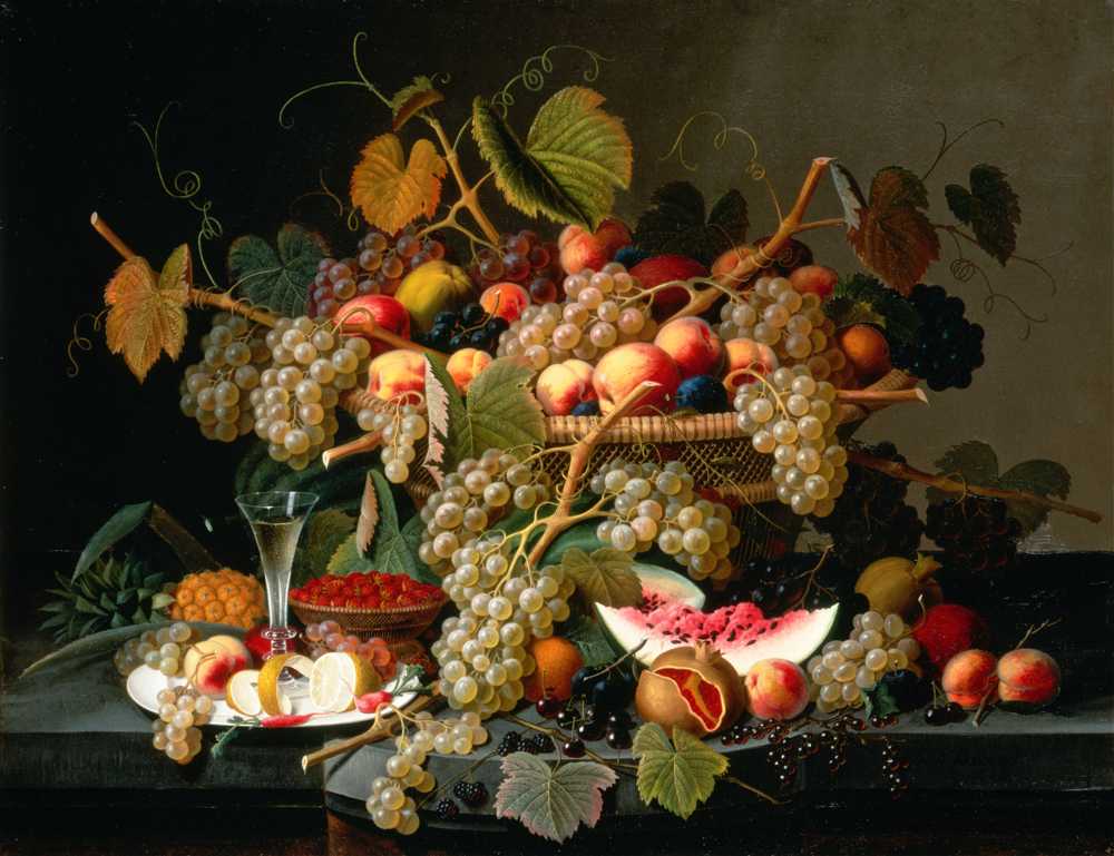 Still Life with Fruit (1852) - Severin Roesen