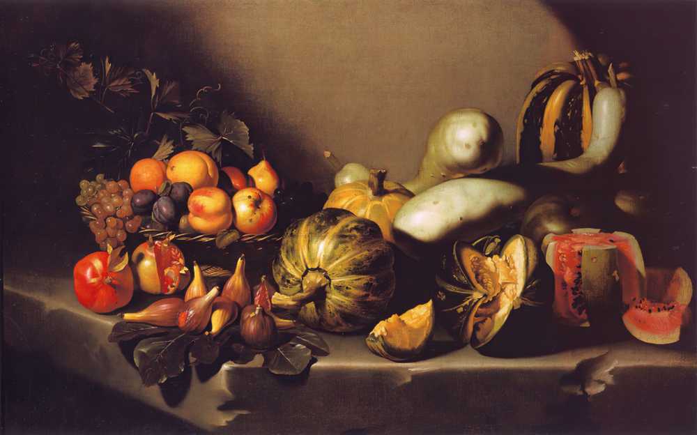 Still Life with Fruit (circa 1603) - Michelangelo Merisi de Caravag