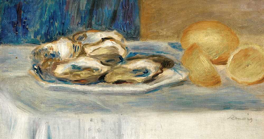 Still Life With Lemons And Oysters (circa 1900) - Auguste Renoir
