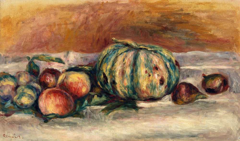 Still Life with Melon (c. 1905) - Auguste Renoir