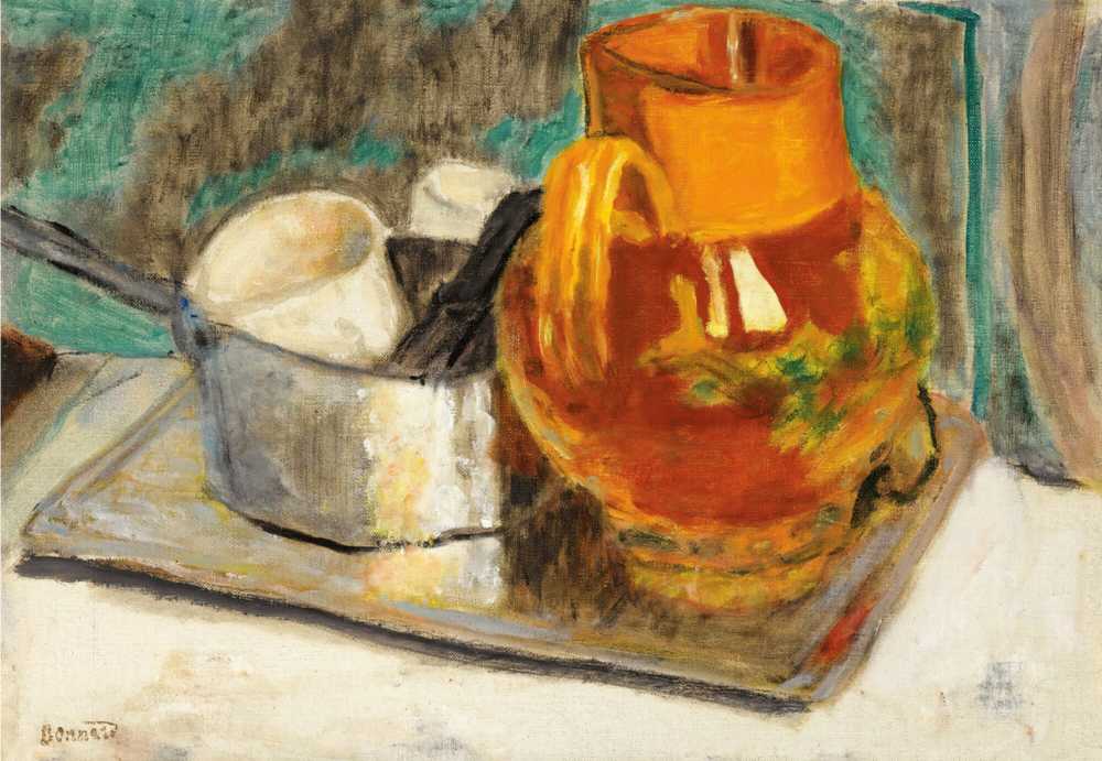 Still Life With Orange Jug (circa 1933) - Pierre Bonnard