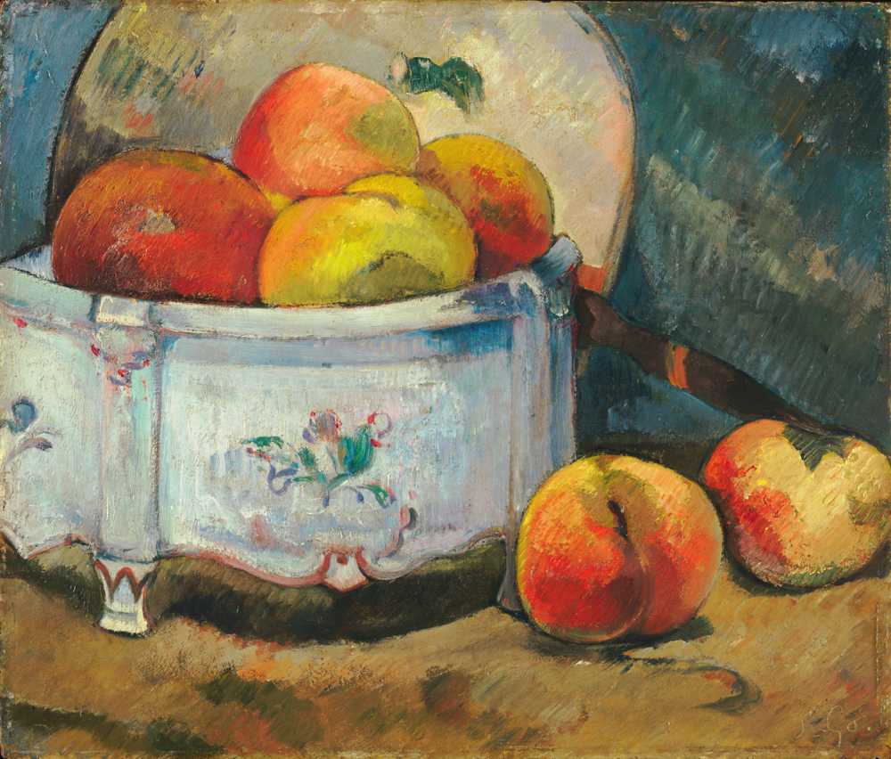 Still Life with Peaches (circa 1889) - Paul Gauguin