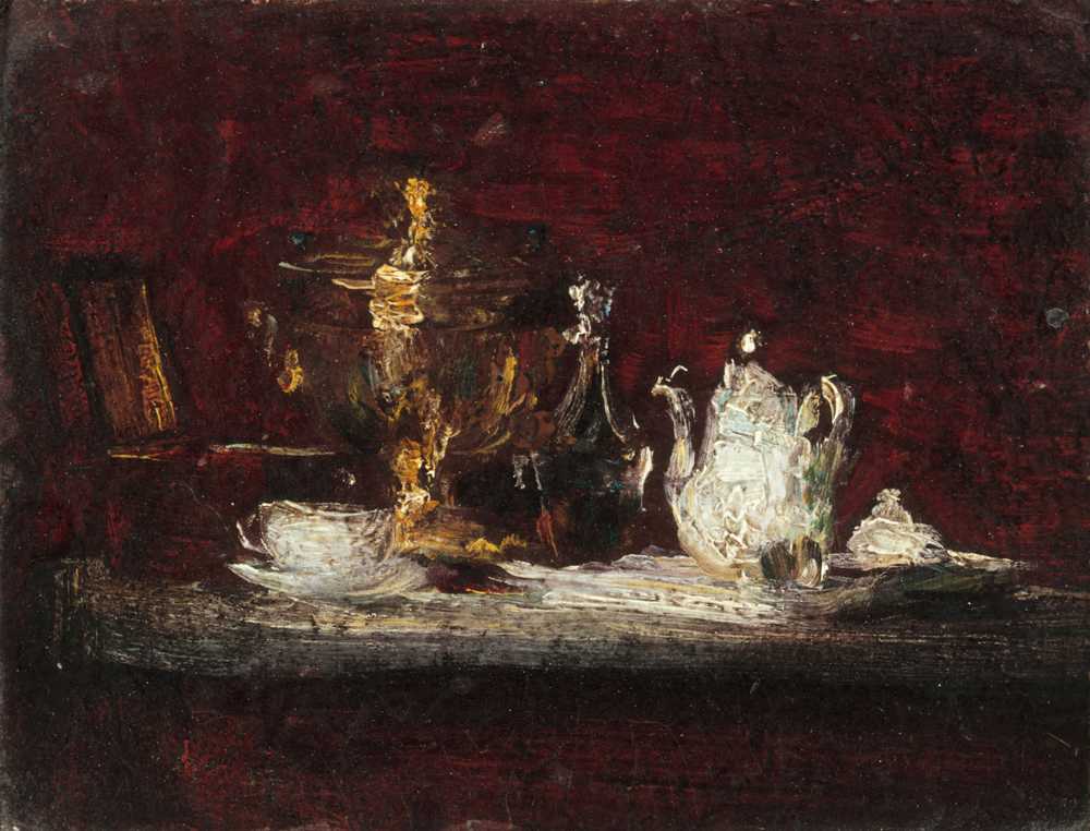 Still life with samovar (1866-1872) - Henri Fantin-Latour