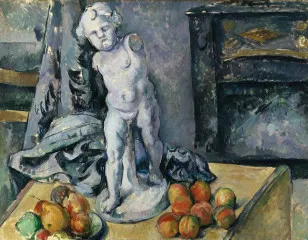 Still Life with Statuette (1890s) - Paul Cezanne
