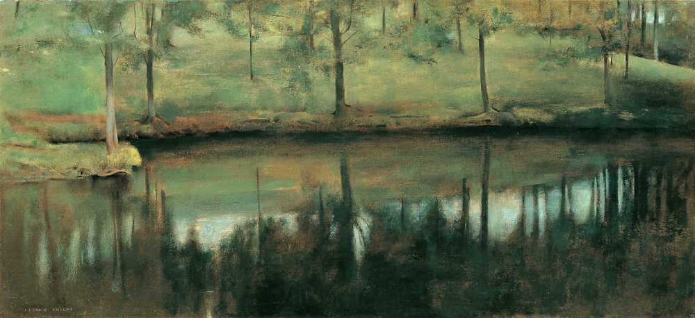 Still Water The Pool of Menil (1894) - Fernand Khnopff