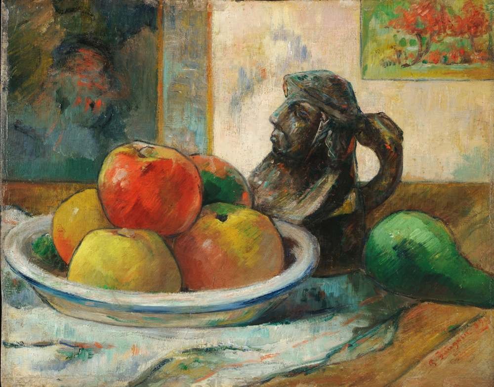 Still Life with Apples, Pears and Krag - Gauguin