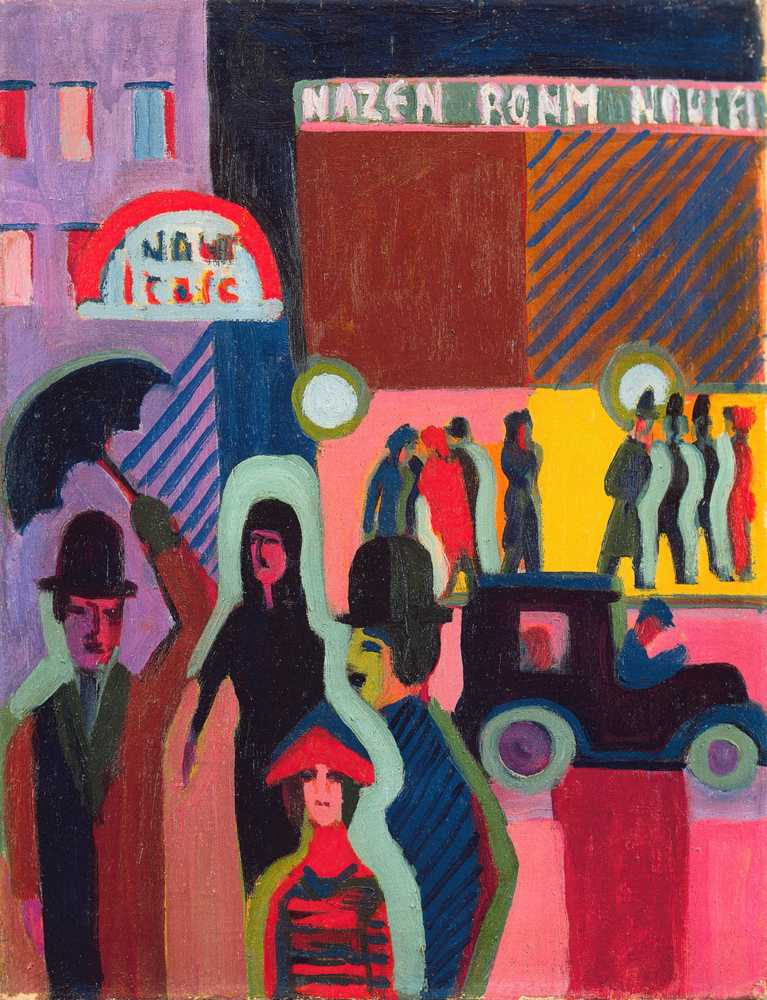 store in the rain (1927) - Ernst Ludwig Kirchner