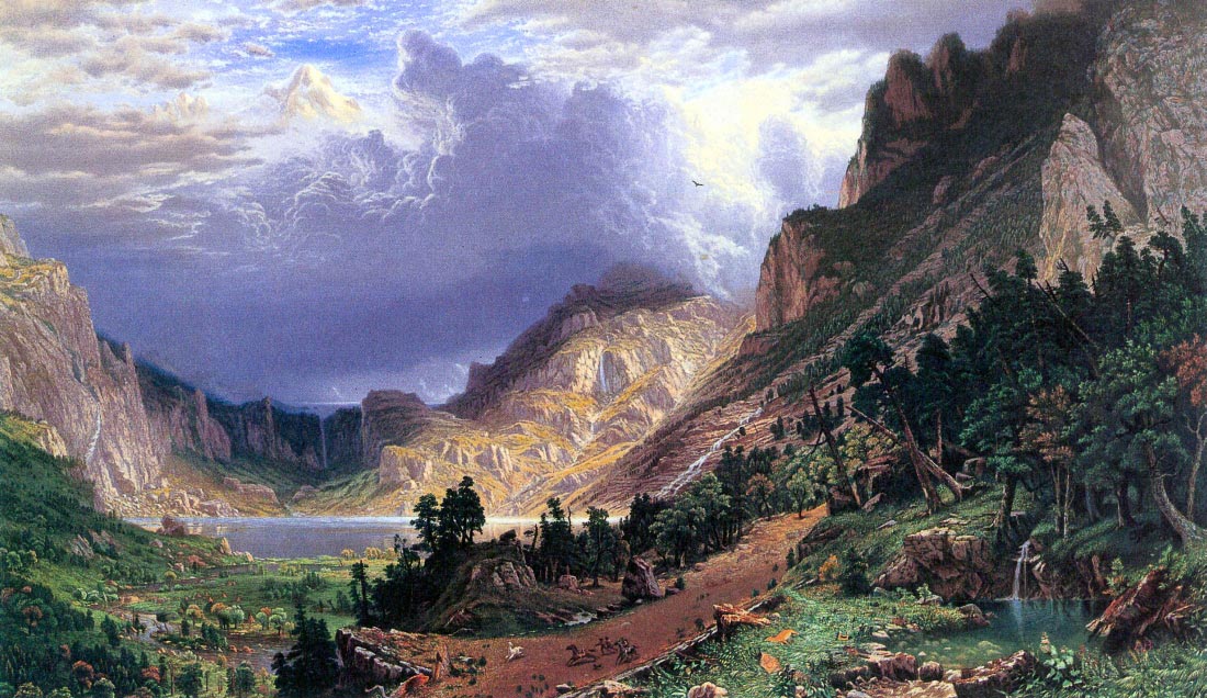 Storm in the Rockies, Mt. Rosalie - Bierstadt