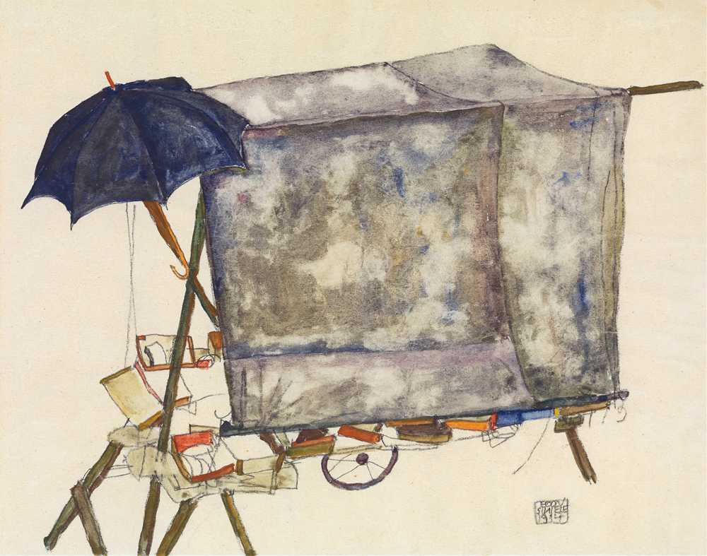 Street Cart (1914) - Egon Schiele
