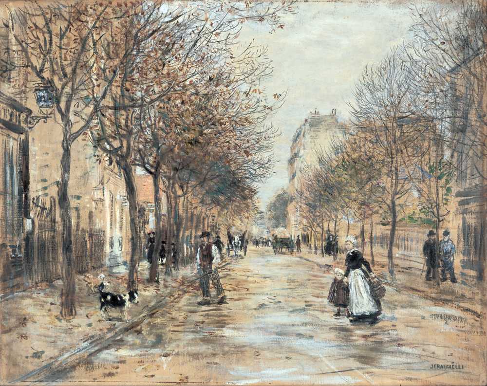 Street in Asnieres - Jean-Francois Raffaelli