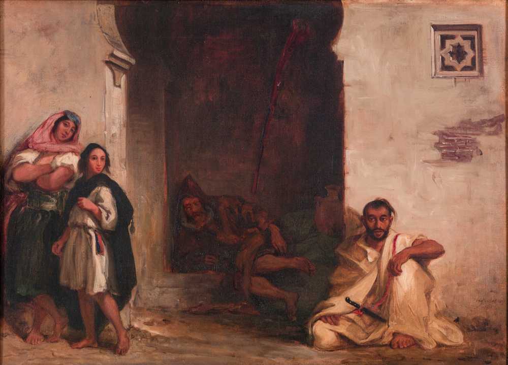Street in Meknes  (1832) - Ferdinand Victor Eugene Delacroix