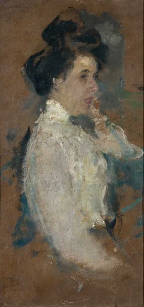 Studium portretowe kobiety (between 1890 and 1900) - Olga Boznańska