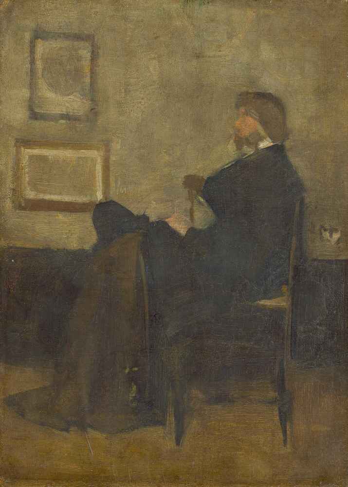 Study for Arrangement in Grey and Black, No. 2 - Portrait of Thomas Ca