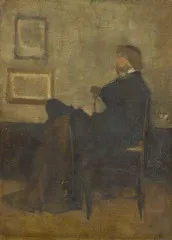 Study for Arrangement in Grey and Black, No. 2 - Portrait of Thomas Ca