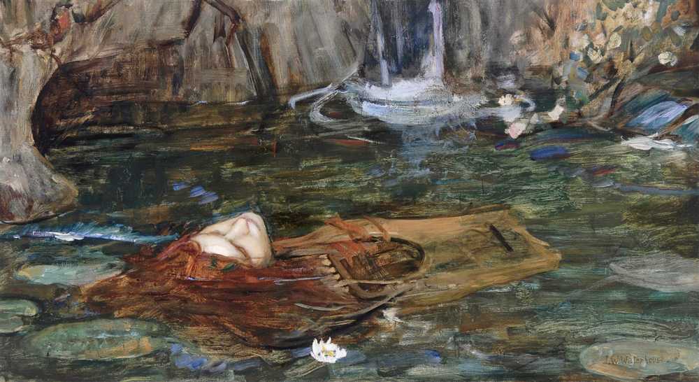 Study For Nymphs Finding The Head Of Orpheus - John William Waterhouse