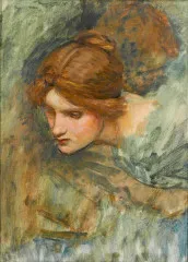 Study For The Head Of Venus In The Awakening Of Adonis - Waterhouse