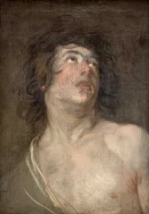 Study Head of a Young Man Looking Upwards. St Sebastian (1614 – ... - Van-Dyck