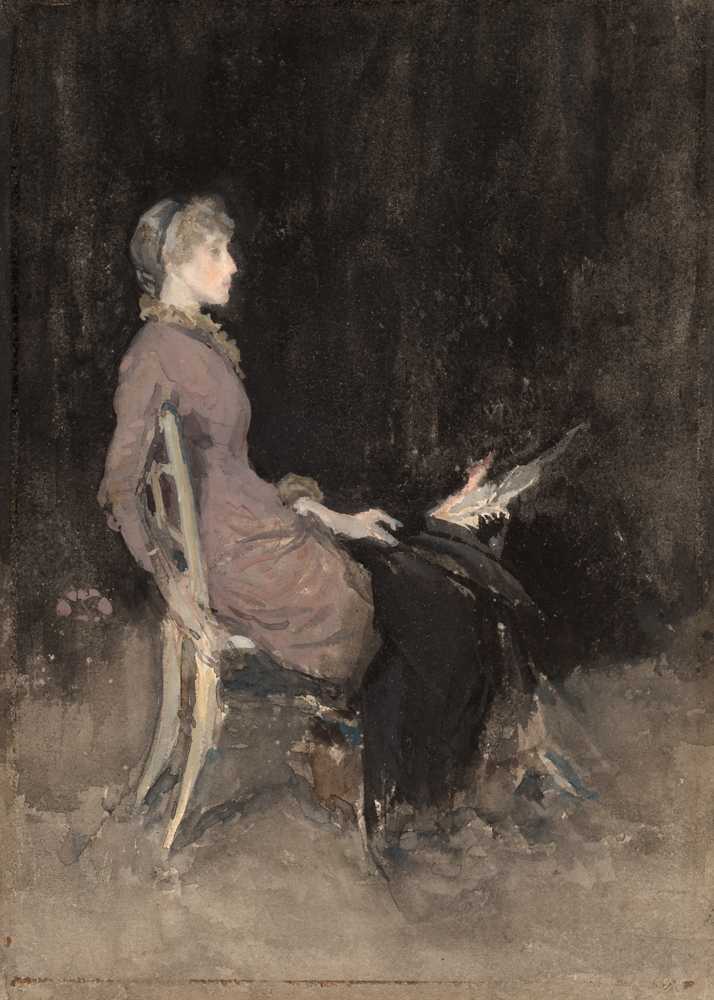 Study In Black And Gold (Madge O’donoghue) (1883-1884) - Whistler