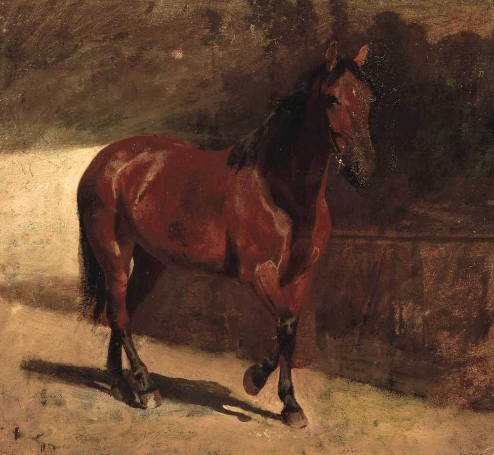 Study of a Chestnut Horse (1872) - Maksymilian Gierymski