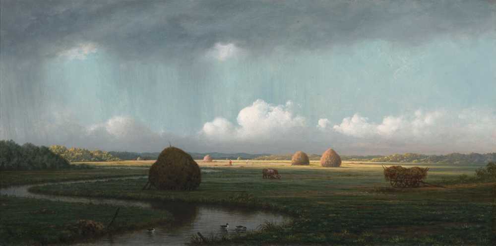 Sudden Shower, Newbury Marshes (ca. 1865–75) - Martin Johnson Heade
