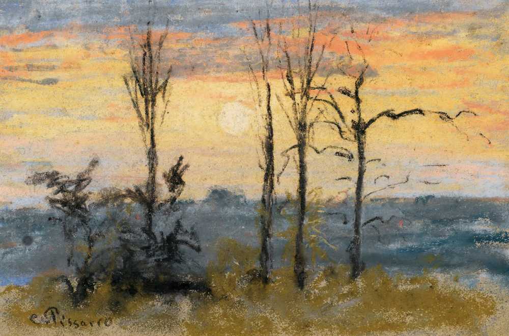 Sunset - Camille Pissarro
