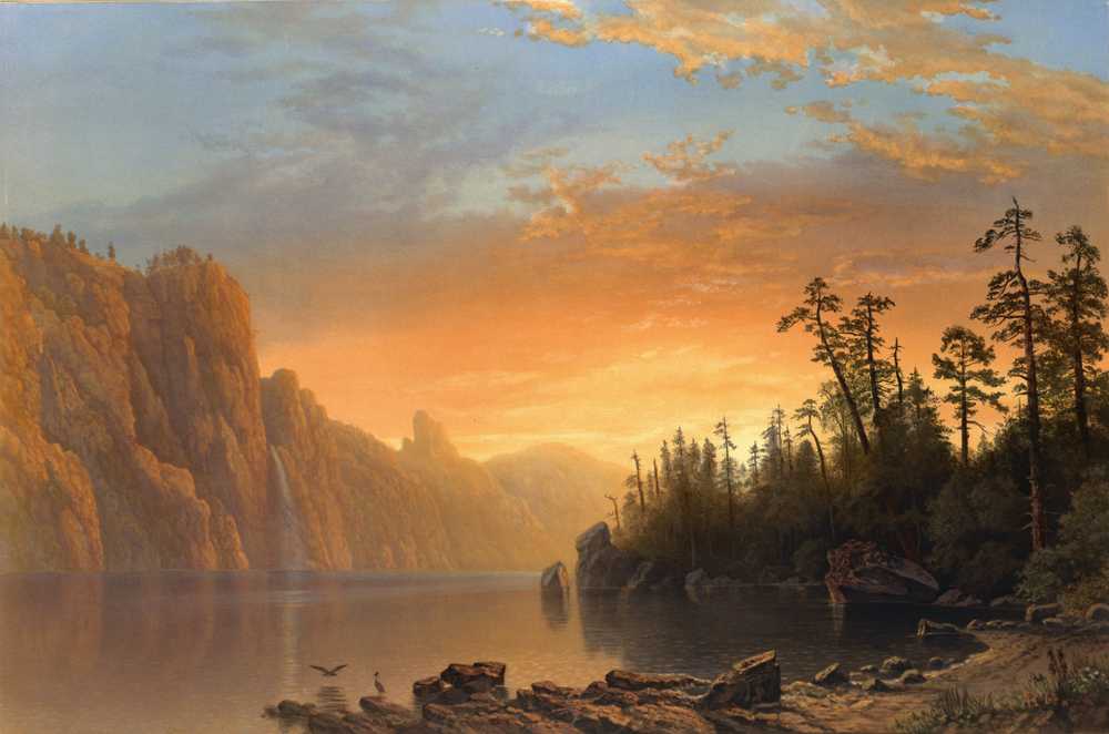 Sunset in California - Albert Bierstadt
