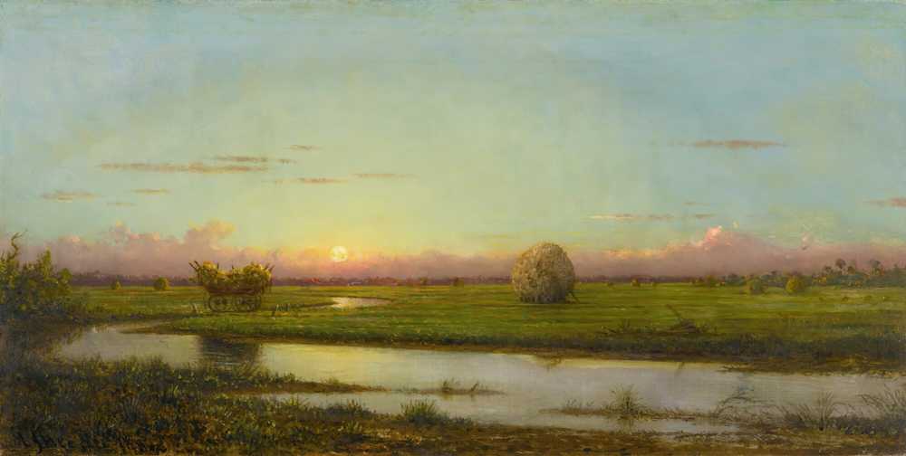 Sunset Over Newburyport Meadows (1904) - Martin Johnson Heade