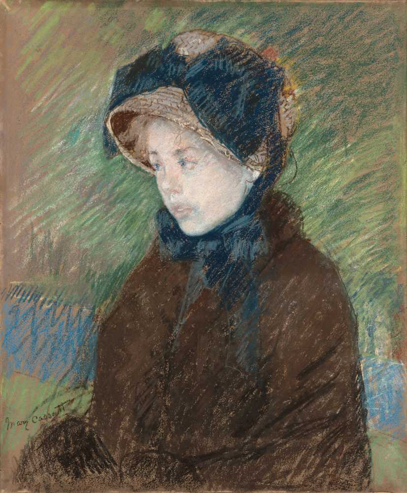 Susan in a Straw Bonnet (c. 1883) - Mary Cassatt