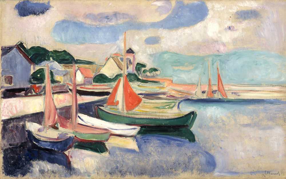 Taarbak Harbour (1905) - Edward Munch
