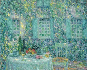 Table. Sun in the Leaves, Gerberoy (1917) - Henri Le Sidaner