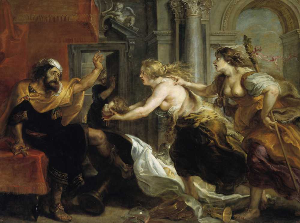 Tereus Confronted With The Head Of His Son Itylus (1636-1638) - Rubens