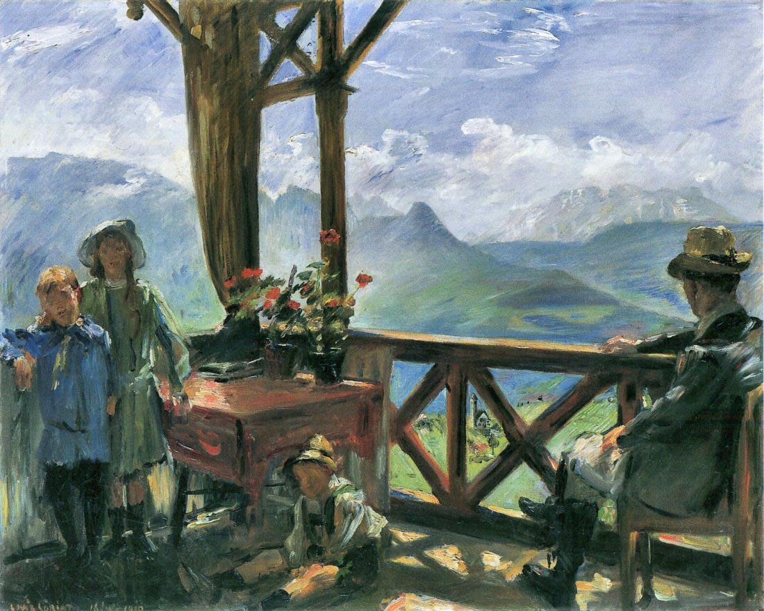 Terrace in Klobenstein, Tyrolia - Lovis Corinth