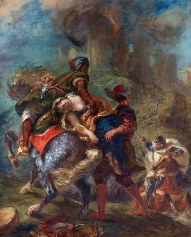 The Abduction of Rebecca (1846) - Ferdinand Victor Eugene Delacroix