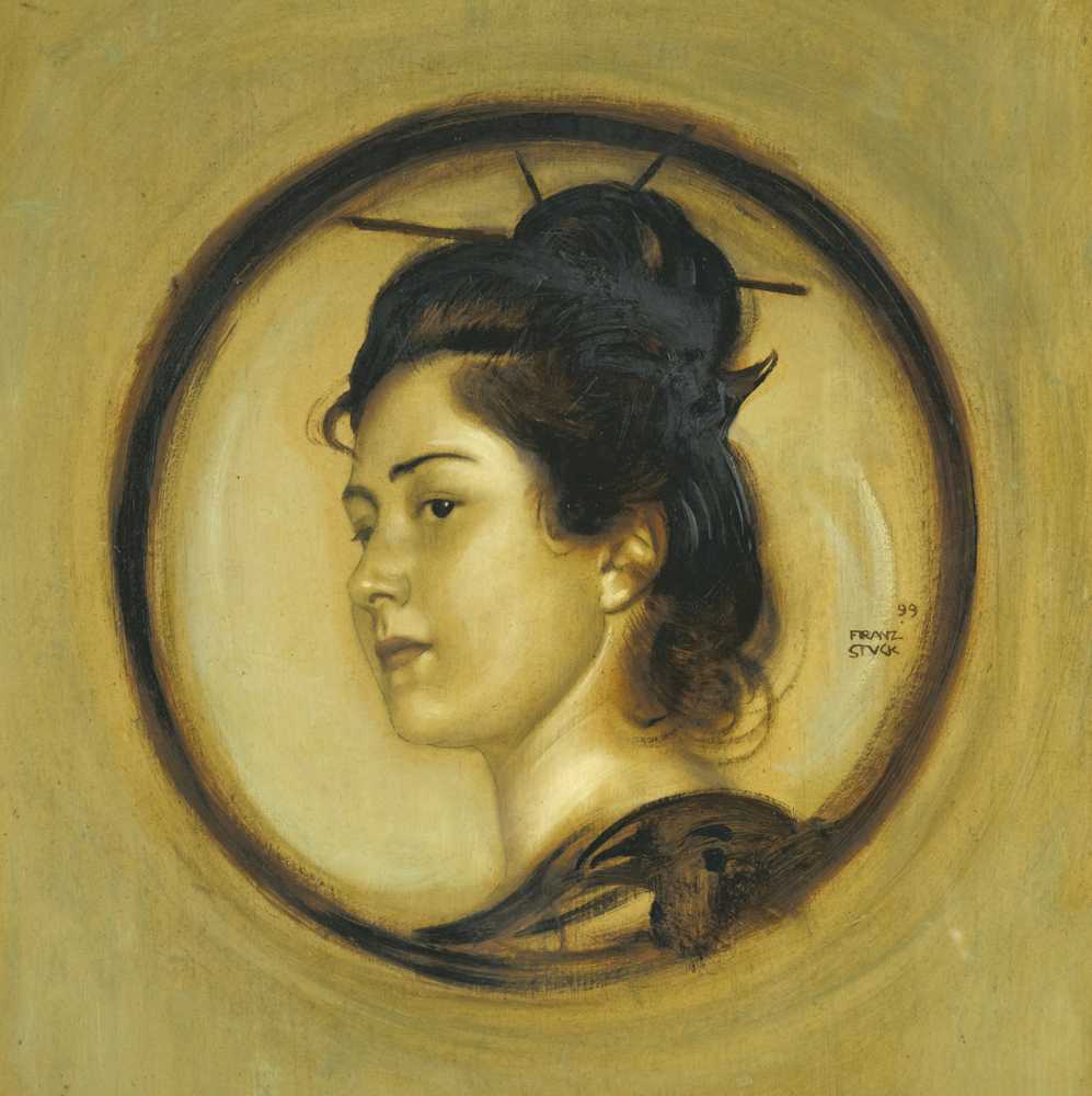 The Artist’s Daughter Marie à la japonnaise - Franz von Stuck