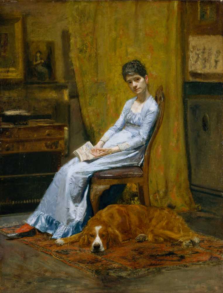 The Artist’s Wife and His Setter Dog (ca. 1884–89) - Thomas Eakins
