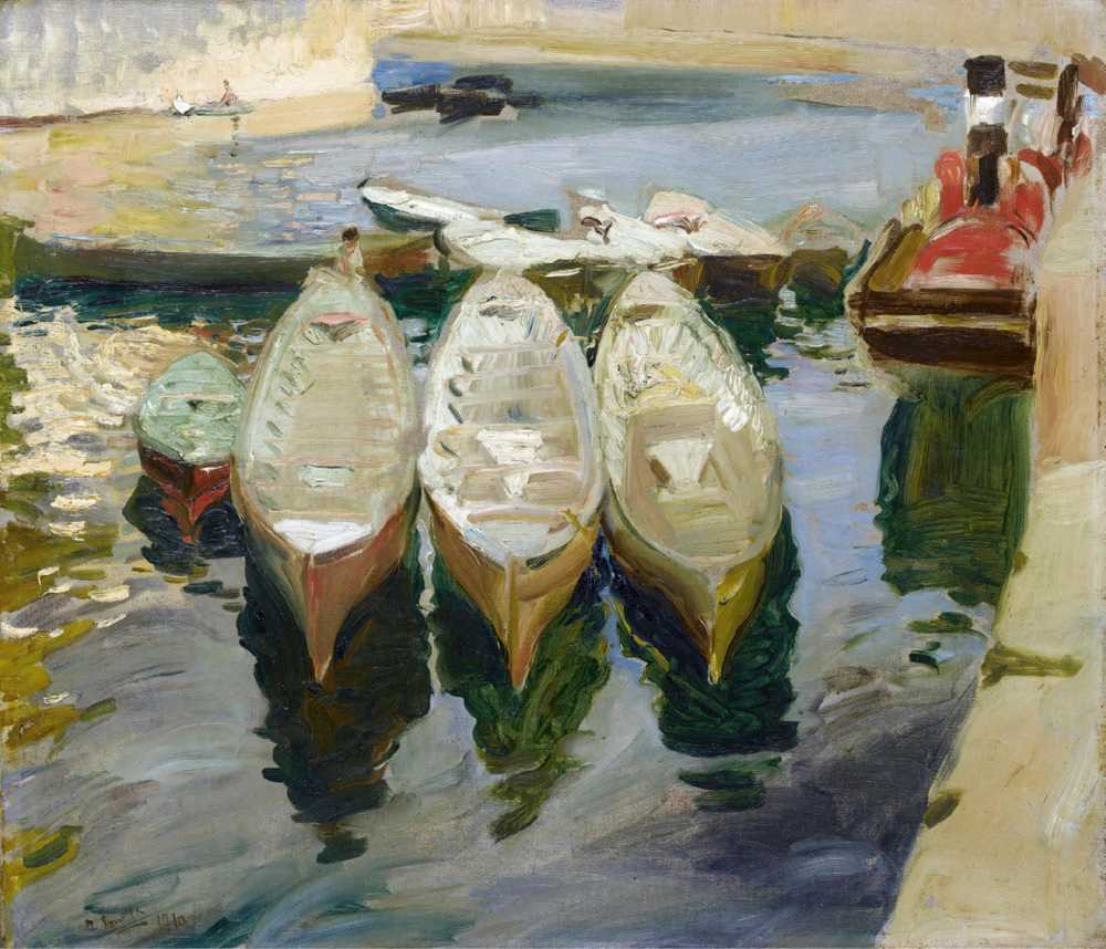 The Basque Port of Getaria (1910) - Joaquin Sorolla y Bastida