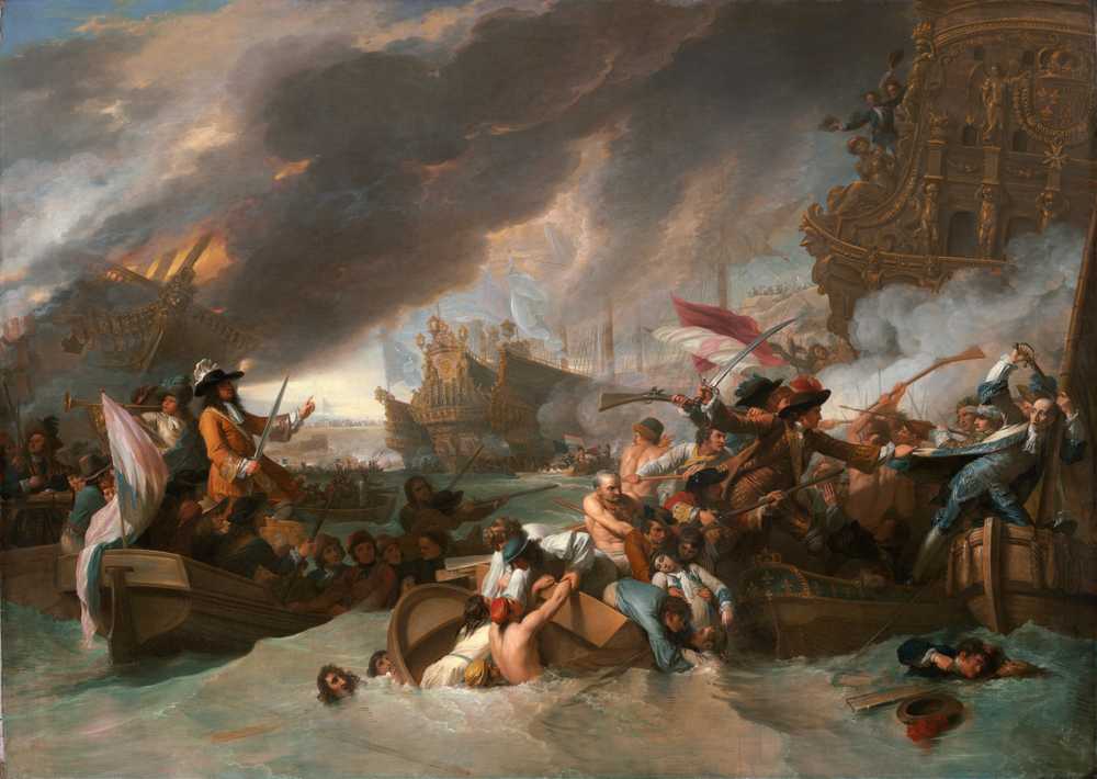 The Battle of La Hogue - Benjamin West