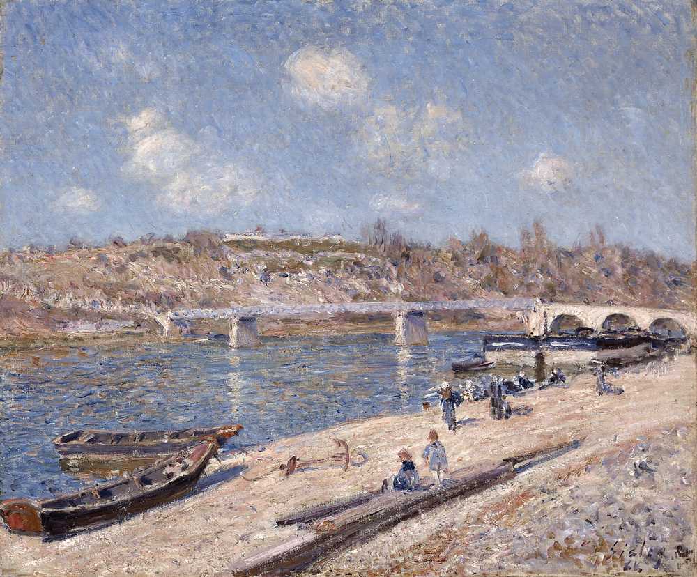 The Beach at Saint-Mammes (1884) - Alfred Sisley