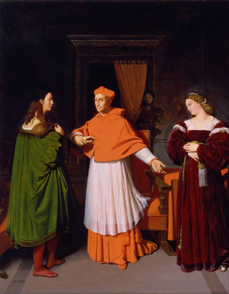 The Betrothal of Raphael and the Niece of Cardinal Bibbiena (1813-18... - Ingres