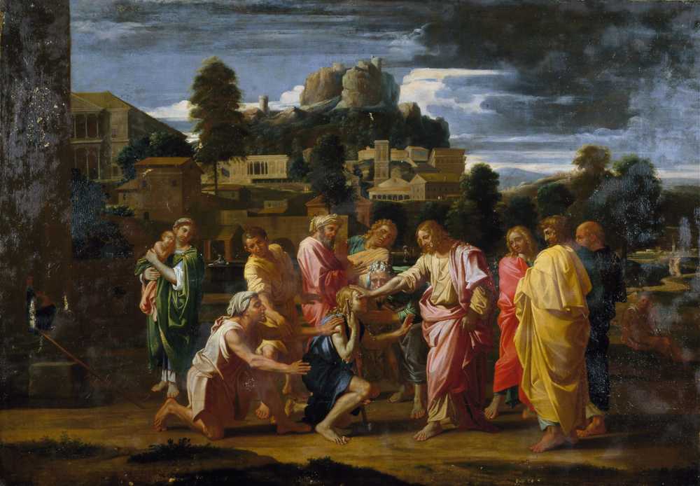 The Blind Men Of Jericho (1650-1700) - Nicolas Poussin