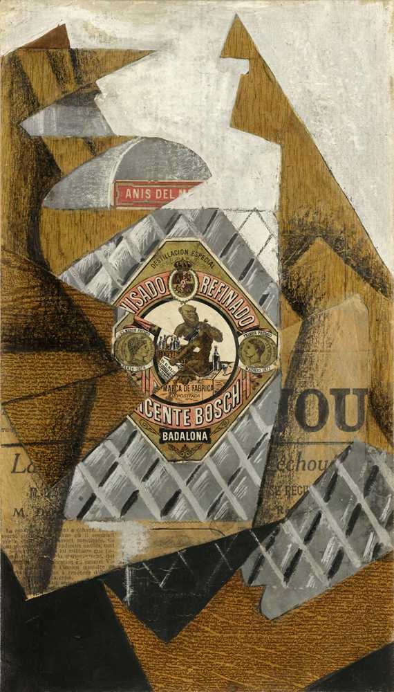 The Bottle of Anís del Mono (1914) - Juan Gris